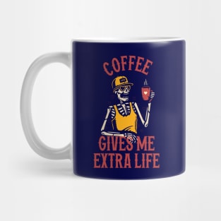 Coffee Gives Me Extra Life Mug